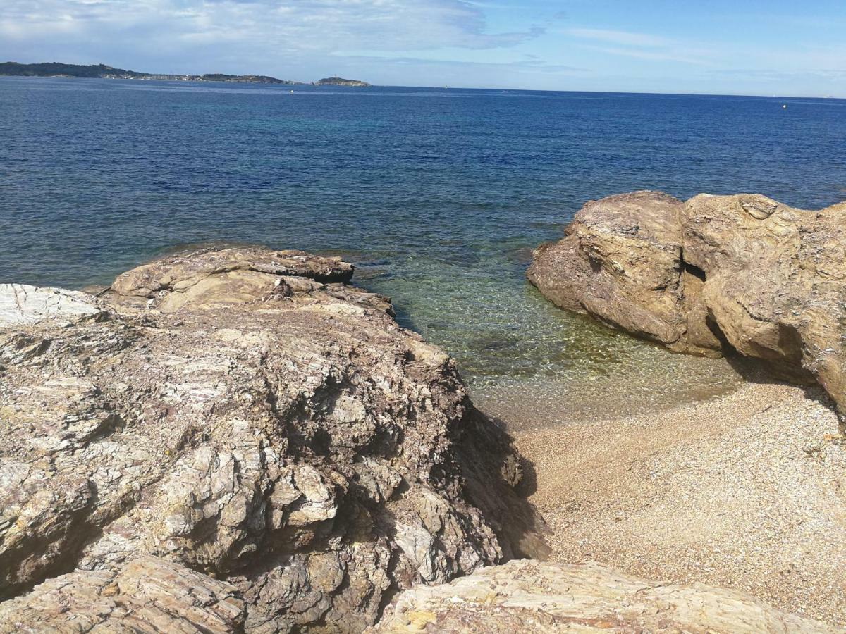 Domaine De La Coudouliere, T2 Climatise Terrasse Vue Mer Sans Vis A Vis Plage A 100M Six-Fours-les-Plages Eksteriør billede
