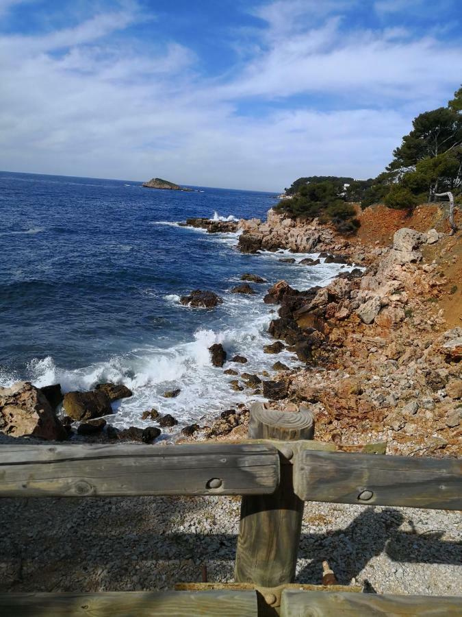 Domaine De La Coudouliere, T2 Climatise Terrasse Vue Mer Sans Vis A Vis Plage A 100M Six-Fours-les-Plages Eksteriør billede
